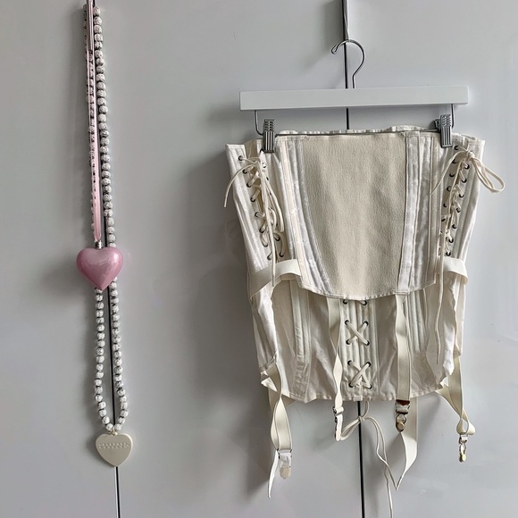 CAMP Vintage Corset Girdle Corset Style No. 93099 32" Garters Shaper White - Picture 6 of 14